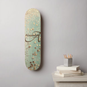 Monogram Stardust op Zee Green Skateboard