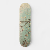 Monogram Stardust op Zee Green Skateboard (Voorkant)