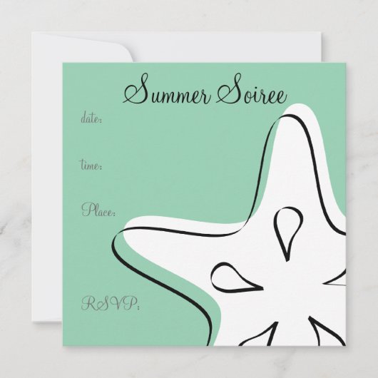 Monogram Starfish Kaart (Voorkant)