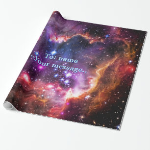 Monogram Starry Wingtip van Small Magellanic Cloud Cadeaupapier