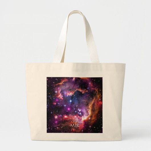 Monogram Starry Wingtip van Small Magellanic Cloud Grote Tote Bag (Voorkant)