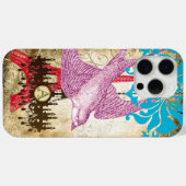 Monogram Steampunk Bird Effiel Tower Chandelier Case-Mate iPhone Case (Achterkant (horizontaal))