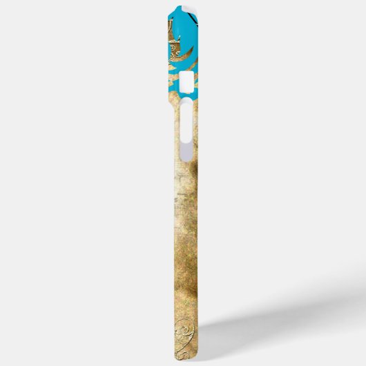 Monogram Steampunk Bird Effiel Tower Chandelier Case-Mate iPhone Case (Achterkant / Links)