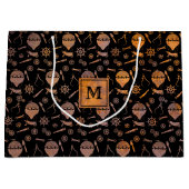 Monogram Steampunk Rusty Hot Air-ballons Groot Cadeauzakje (Voorkant)