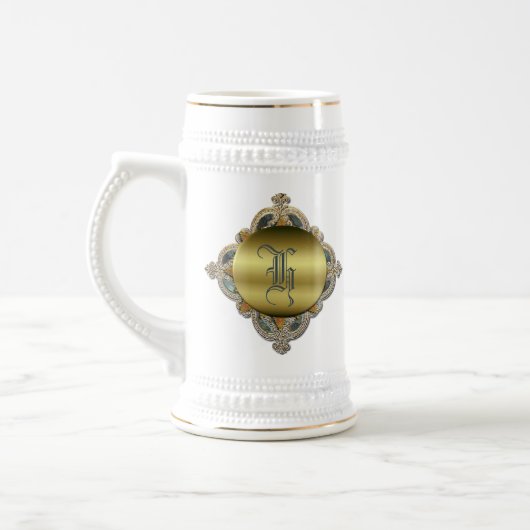  Monogram Stein Bierpul (Links)