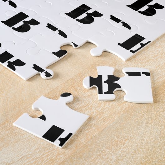 Monogram Stencil Frustratie Legpuzzel (Zijkant)