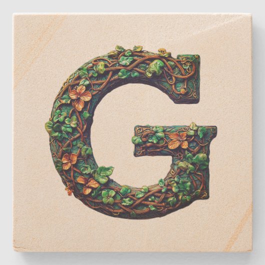 Monogram Stenen Onderzetter (Voorkant)