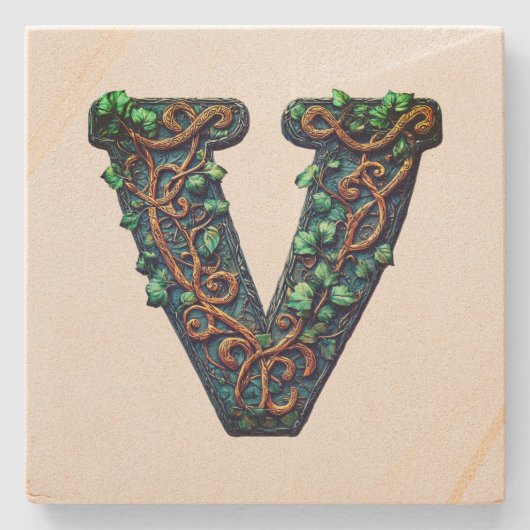 Monogram Stenen Onderzetter (Voorkant)