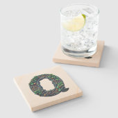 Monogram Stenen Onderzetter (Zijkant)