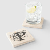 Monogram Stenen Onderzetter (Zijkant)