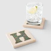 Monogram Stenen Onderzetter (Zijkant)