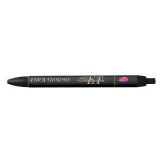 Monogram Ster Digitaal kunstwerk Zwarte Inkt Pen