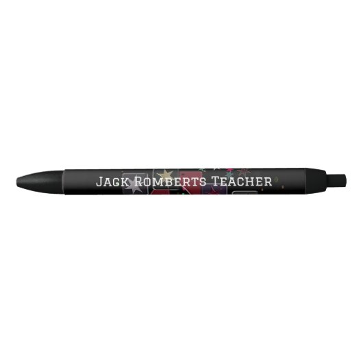 Monogram sterren zwarte inkt pen (Voorkant)