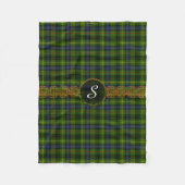 Monogram Stewart Hunting Tartan Fleece Deken (Voorkant)