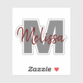 Monogram Sticker (Vel)