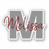 Monogram Sticker (Voorkant)