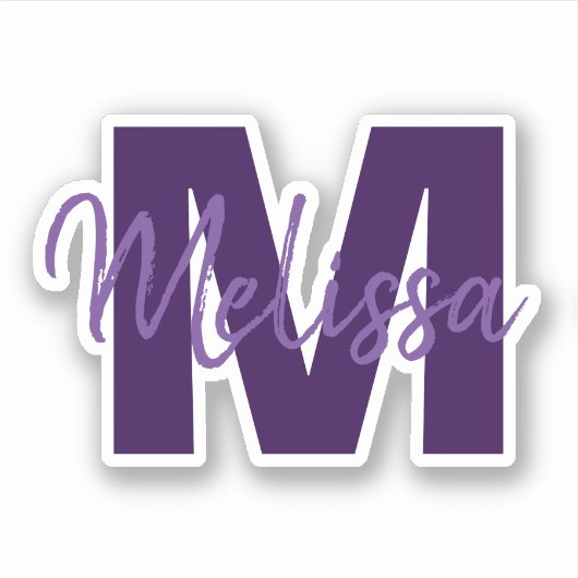 Monogram Sticker (Voorkant)