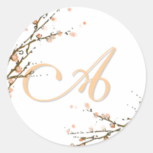Monogram sticker "A" tot "Z" aanpasbaar
