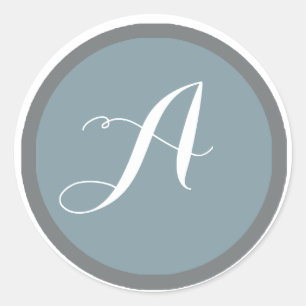 Monogram Sticker en Envelopzegel