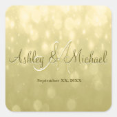 Monogram Sticker | Geel goud (Voorkant)