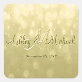 Monogram Sticker | Geel goud