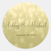 Monogram Sticker | Geel goud (Voorkant)