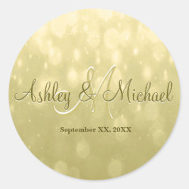 Monogram Sticker | Geel goud