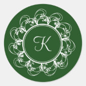 Monogram Sticker (groen) (Voorkant)