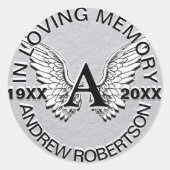 Monogram Sticker Silver (Voorkant)