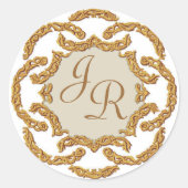 Monogram Sticker Trouwstickers (Voorkant)
