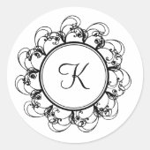 Monogram sticker (wit) (Voorkant)