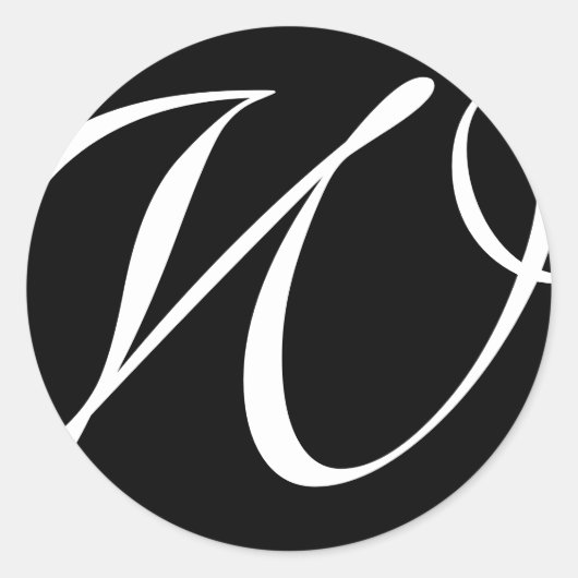 Monogram Stickers| D1 Ronde Sticker (Voorkant)