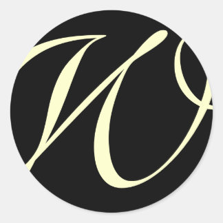 Monogram Stickers| D6 Ronde Sticker