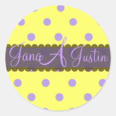 Monogram stickers doos van chocolade (Voorkant)