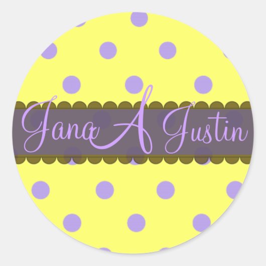 Monogram stickers doos van chocolade (Voorkant)