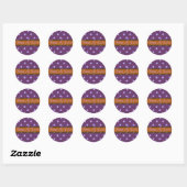 Monogram stickers doos van chocolade (Vel)