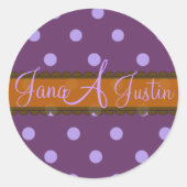 Monogram stickers doos van chocolade (Voorkant)