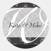 Monogram Stickers| E1 Ronde Sticker (Voorkant)