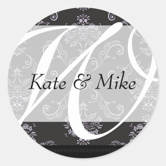 Monogram Stickers| E1 Ronde Sticker (Voorkant)