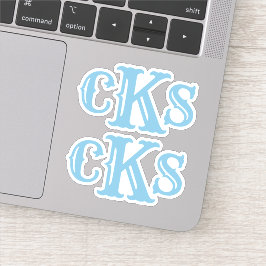 Monogram Stickers | Moderne Westerne Initialen lab