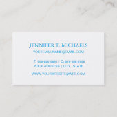 Monogram  stijl Seashell Patroon Visitekaartje (Achterkant)