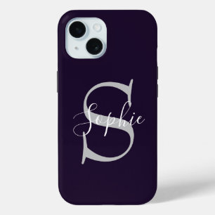 Monogram stijlvol iPhone 15 case