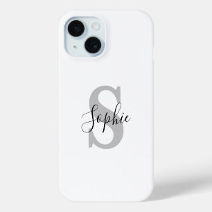 Monogram stijlvol iPhone 15 case