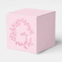 Monogram Stijlvol Modern Hot Pink