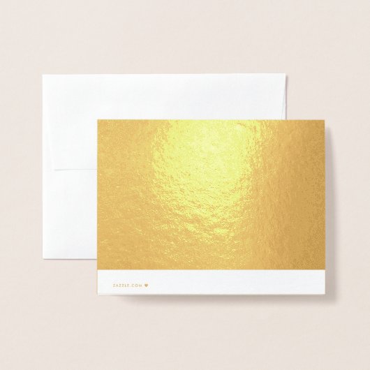 Monogram Stijlvol Script Initiaal Gevouwen Goud Folie Kaarten (Met envelop)