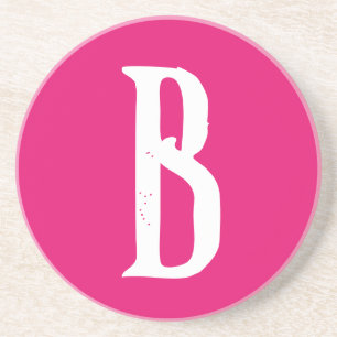 MONOGRAM STIJLVOL SCRIPT ZANDSTEEN ONDERZETTER