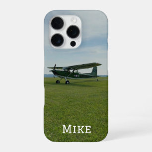 Monogram Stijlvol Vliegtuig Foto, Luchtvaart iPhone 16 Pro Hoesje