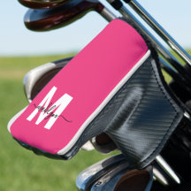 Monogram stijlvolle hete roze