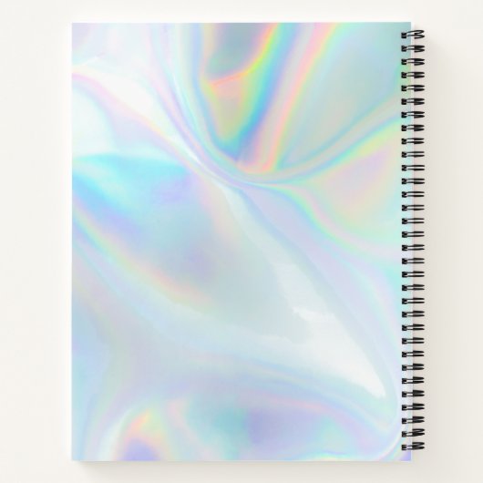 Monogram Stijlvolle Holographic Custom Initiaal Na Notitieboek (Achterkant)