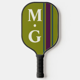 Monogram stijlvolle preppy pickleballer bat pickleball paddle